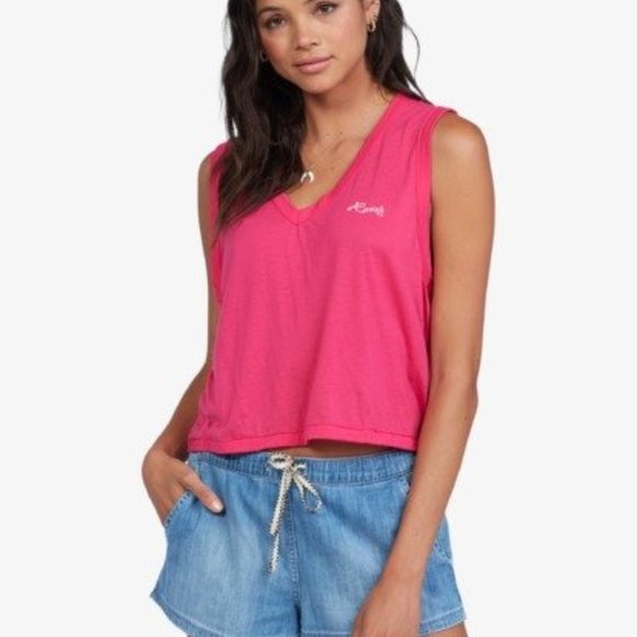 Ocean Sweet Ocean V-Neck Crop Top - Picture 1 of 7